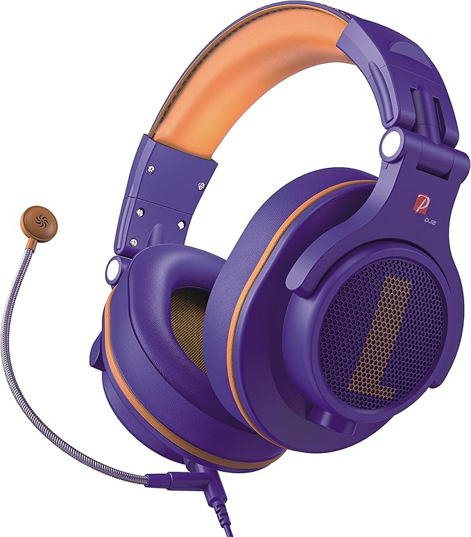 Prosonic DJ2XG Headsets with Boom Mic, Wired Over Ear Headphones for Business Meeting, Skype Zoom, PC Gaming,PS4, Xbox One, Discord, Podcast, Headset with SharePort & Volume Control (Blue)