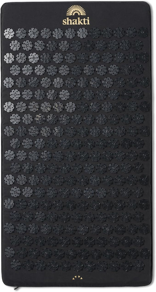 ShaktiMat Premium Acupressure Mat, Level 2 Intensity in Shakti Black, Massage Muscles, Aid Sleep & Unlock Inner Tension | Similar to Acupuncture, No Needles Required