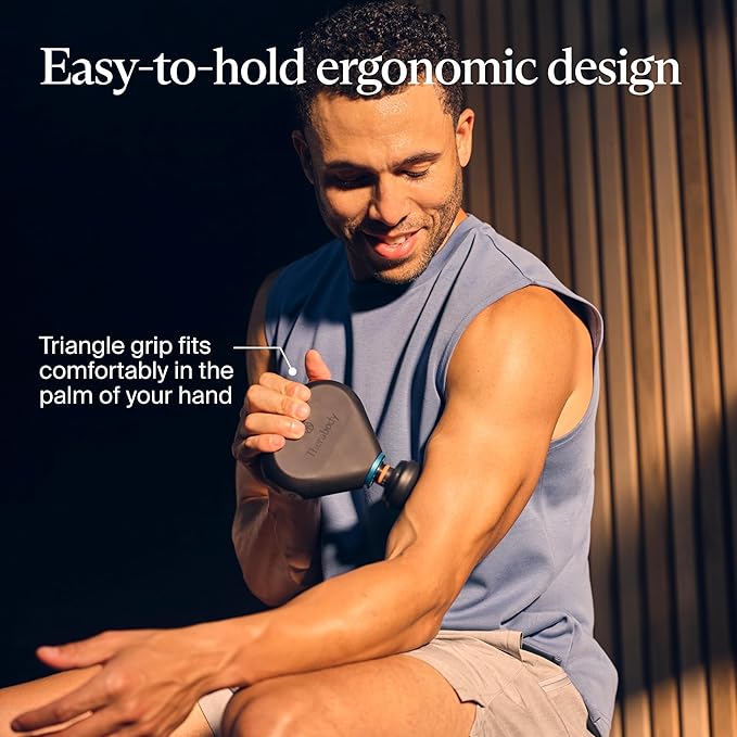 TheraGun Mini Plus Massage Gun by Therabody - Portable Massage Enhanced with Heat – Travel Essential for Faster Recovery On The Go