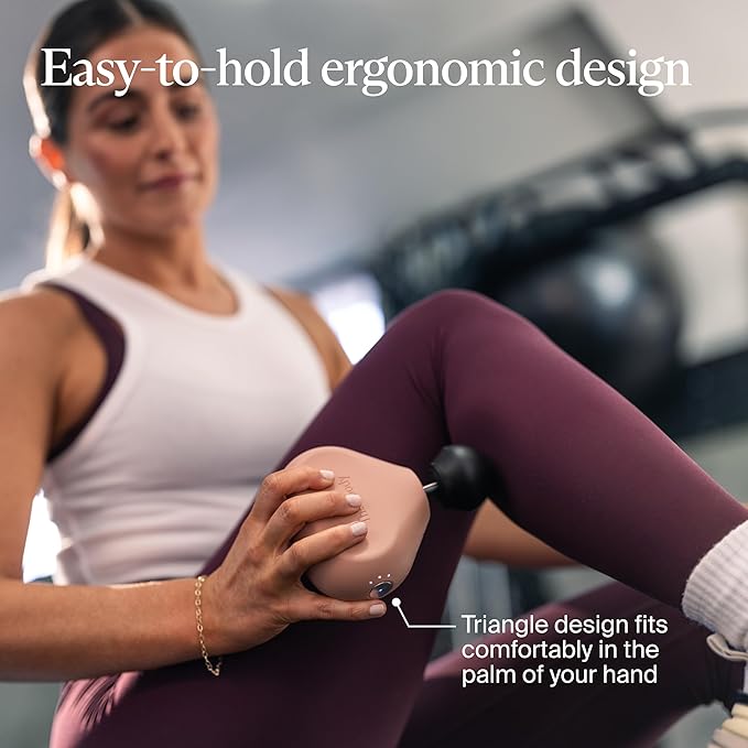 TheraGun Mini (3rd Generation) by Therabody – Ultra-Portable Massage Gun and Travel Essential for Fast, Effective Pain and Tension Relief Anywhere (Desert Rose)