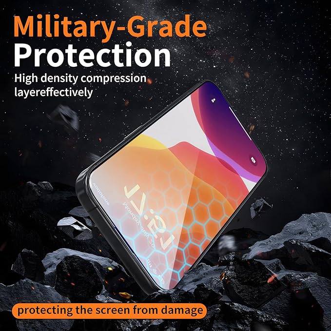 X-it 2 Packs Screen Protector for iPhone 14 Pro Max 6.7-inch - [Auto-Dust Removal] 9H+ Tempered Glass, Full Coverage 3.0D Edge, Military-Grade Protection, Bubble-Free, Case-Friendly