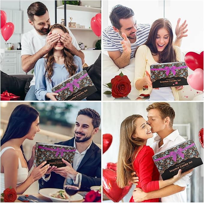 Scented Candles Gift Set,12 Pack Candles for Home Scented, 300 Hour Long Lasting Soy Wax Aromatherapy Candle Set, Birthday Gifts for Women with Gift Box