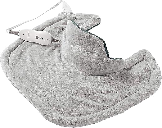 Sunbeam Heating Pad for Neck and Shoulder Pain Relief with Auto Shut Off and Moist Heating Option & Heating Pad Wrap for Joint Pain Relief with Frozen Pack