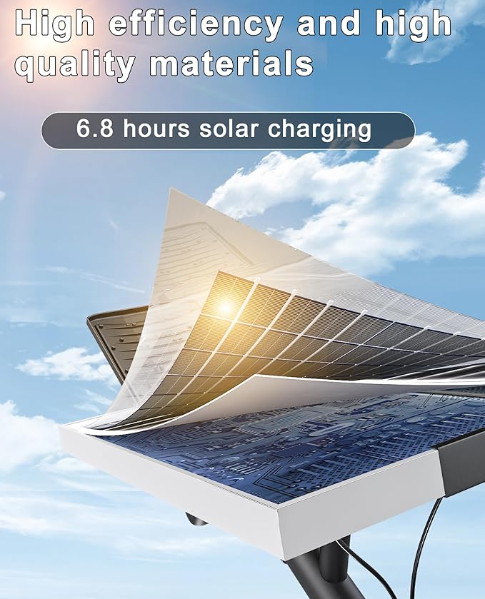 JAYNLT Y-11000W Solar Street Lights Outdoor,800000LM 6500K Bright Parking Lot Lights Commercial,Split Flood Lights Solar Powered,IP67 Waterproof Solar Security Lamps for Street,Farm