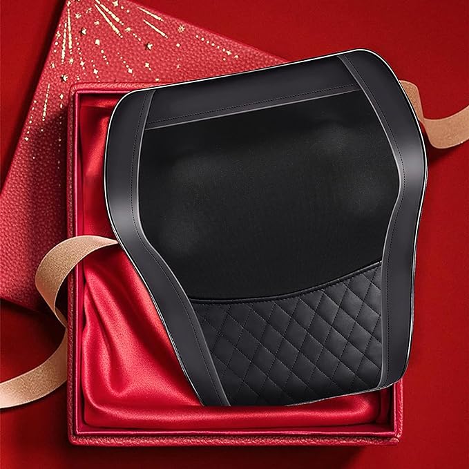 Boriwat Back Massager with Heat, 3D Kneading Massage Pillow for Back, Neck, Shoulder, Leg Pain Relief Deep Tissue, Gifts for Women Men Mom Dad