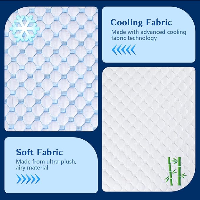 Thin Pillow for Sleeping, Cooling Gel Flat Pillow for Stomach and Back Sleepers, Ultra Slim Stomach Sleeping Pillows for Shoulder Neck Pain Relief, Low Profile Memory Foam Pillows 2.25-inches