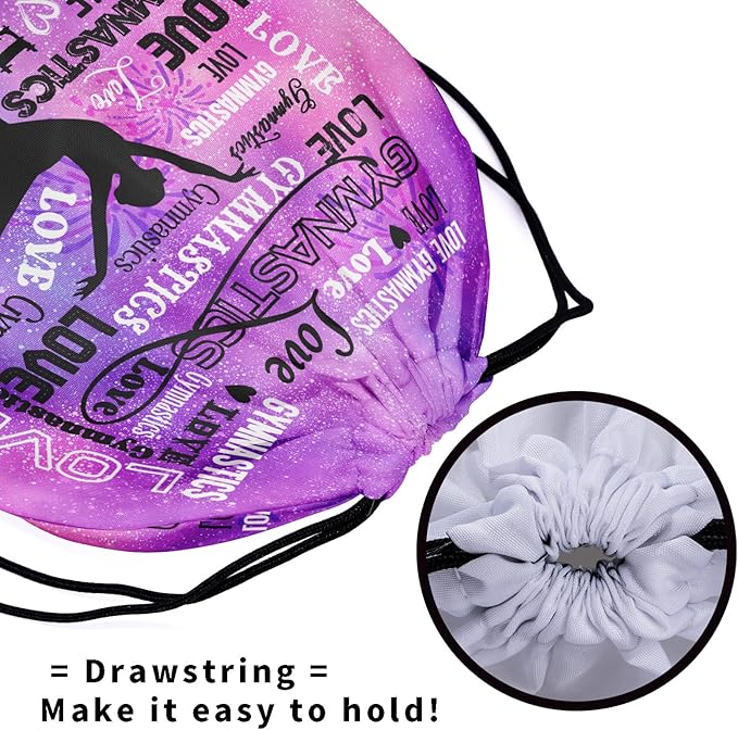 Gymnastics Grip Bag for Gymnasts Gymnastic Drawstring Bag Gym Athlete Bag