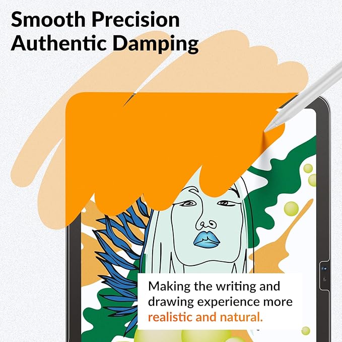 KCT 2 Pack Paperfeel Screen Protector for iPad 11th A16 2025 (11 inch) / iPad 10th Generation 2022 (10.9 inch) AlignGuard Pro EZ Install, Write as Real Paper, High Sensitivity, Anti Glare