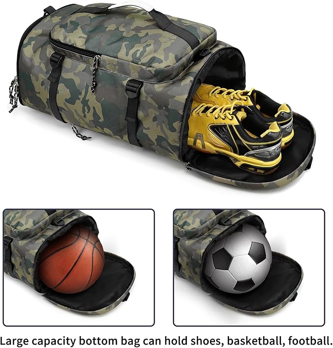 gym duffel bag backpack wrestling bag with shoe compartment 4 kinds of back method waterproof sports walking laptop