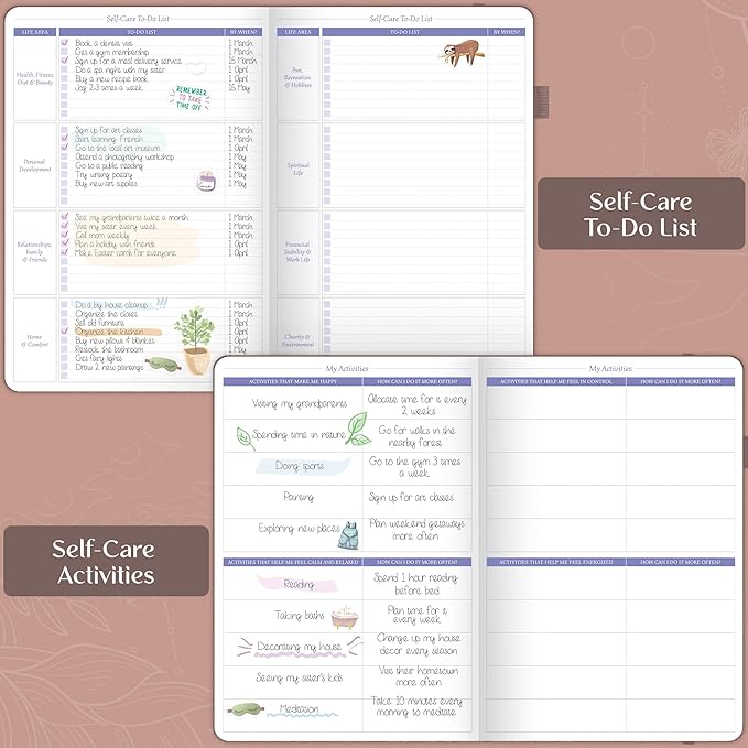 Legend Self-Care Journal – Guided Daily Reflection Notebook for Mental & Physical Health – Mood & Personal Development – 3-Month, 7x10” (Terracotta)