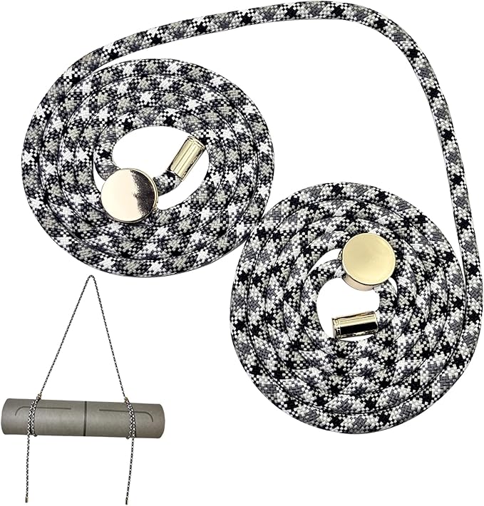 DAOSUN Yoga Mat Strap - 8MM Adjustable Paracord Carrier for Carrying Yoga Mats, Camping Pads & Blankets (Strap Only)