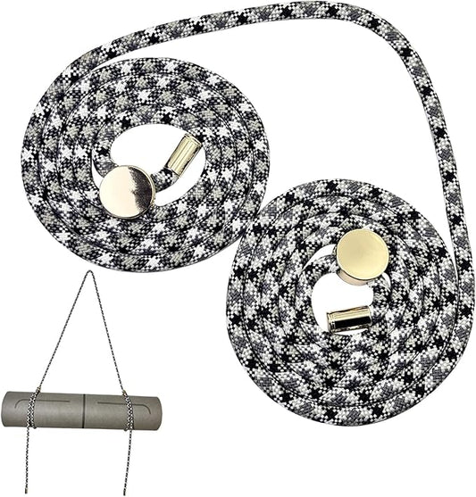 DAOSUN Yoga Mat Strap - 8MM Adjustable Paracord Carrier for Carrying Yoga Mats, Camping Pads & Blankets (Strap Only)