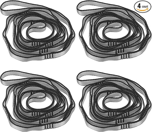 PATIKIL Daisy Chain Straps, Strong Climbing Strap Adjustable Nylon Chain Sling with Loops for Aerial Yoga Hammock Swing