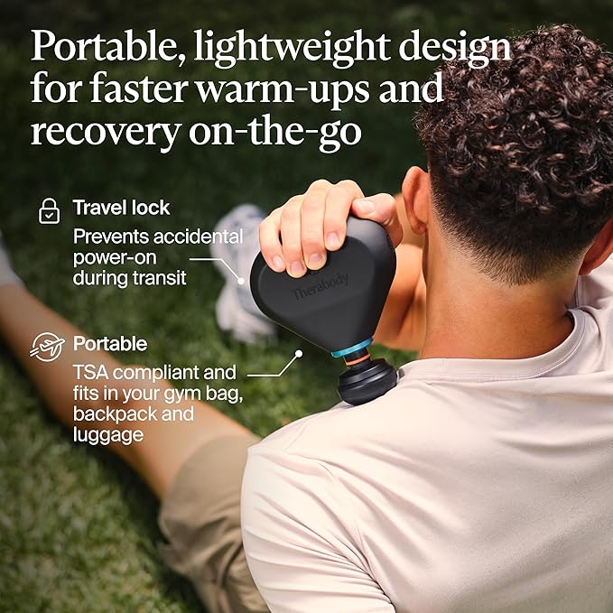 TheraGun Mini Plus Massage Gun by Therabody - Portable Massage Enhanced with Heat – Travel Essential for Faster Recovery On The Go