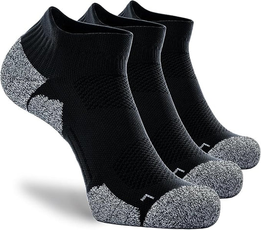 CWVLC Unisex Cushioned Compression Athletic Ankle Socks Multipack