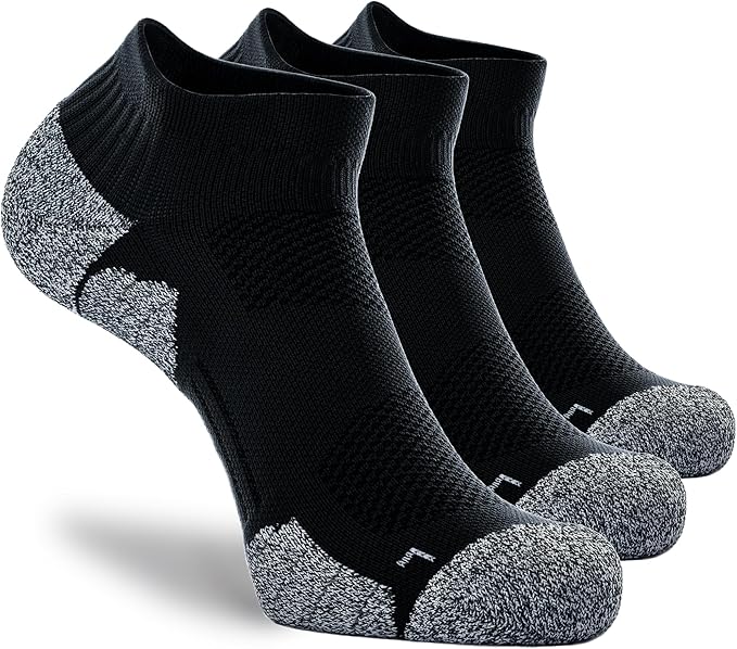 CWVLC Unisex Cushioned Compression Athletic Ankle Socks Multipack