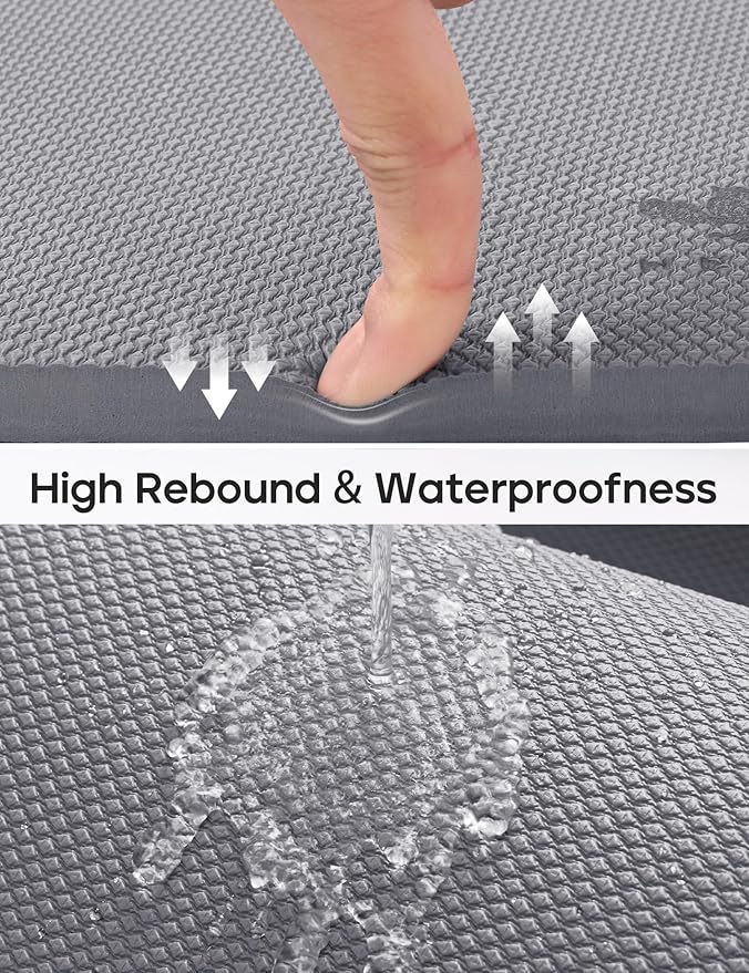 Yoga Knee Pads Cushion Non-Slip Knee Mat by Heathyoga, Knee Pad for Gardening Yard Work, Yoga Knee Pad Cushion for Yoga and Floor Exercises Yoga Mat Accessory 26"x10"x0.5"