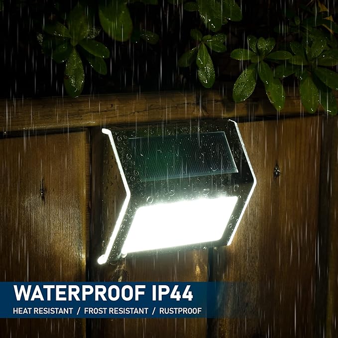SOLPEX Solar Fence Lights, 12 Pack Solar Powered Deck Lights Outdoor Waterproof,4 LEDs Solar Step Lighting for Stair Stairway Patio Porch Pathway Walkway Garden (Cold White)