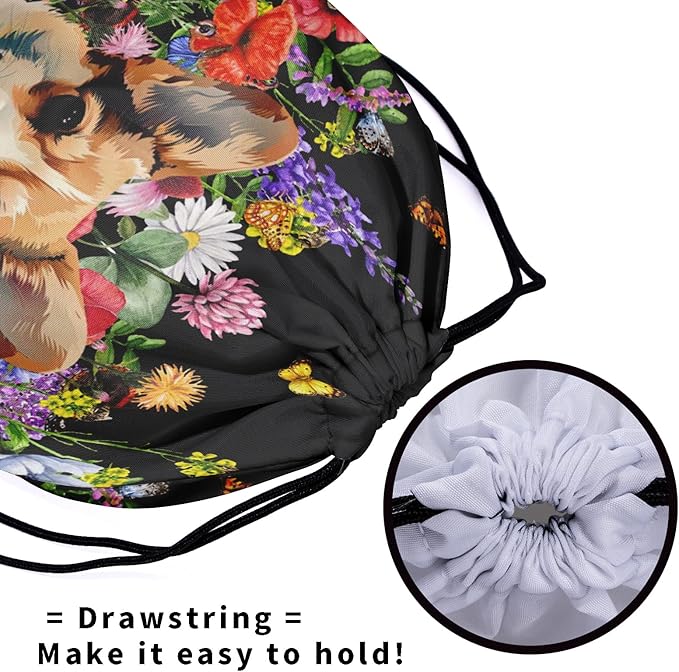 Nerxy Pet Gymnastics Grip Bag Dog Cat Drawstring Grip Bags Puppy Shoe Bag Gym Storage Pouch