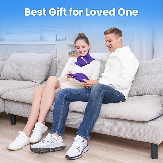 ONLYCARE Migraine Relief Cap and Neck Ice Pack Wrap Gel Set, Upgrade Headache Relief Cap and Shoulder Cold Pack, Hot and Cold Compress, Relief of Pain, Swelling, Office Pressure