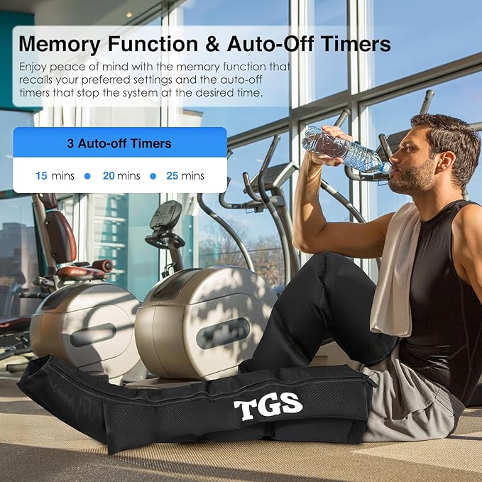 Leg Massager for Circulation and Pain Relief Thigh Compression Boots Professional Calf Recovery Compression System Full Leg Circulation Machine - Reduces Muscle Fatigue for Athletes/Seniors