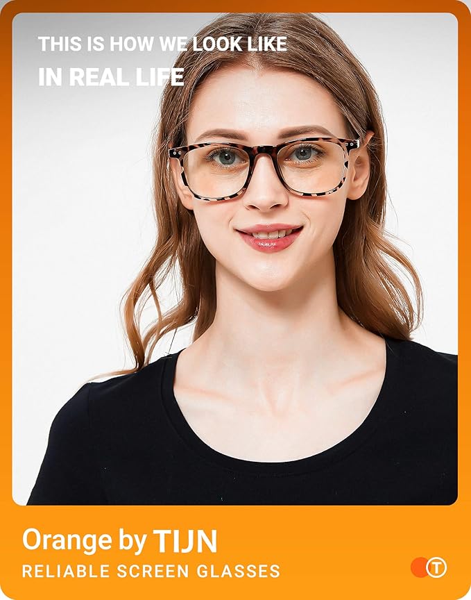 TIJN Sleep Glasses for 99% Blue Green Light Blocking Red Lens for Computer Gaming Screen Fatigue UV Protection