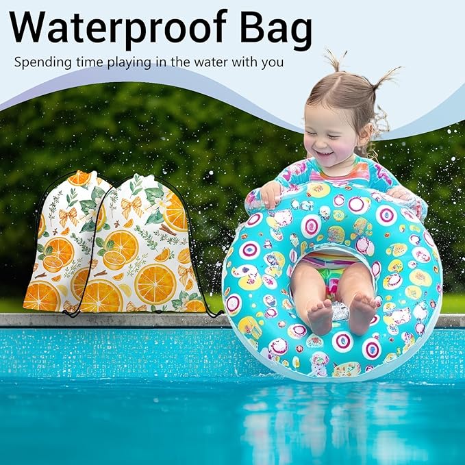 Orange Fruit Gymnastics Grip Bags Adjustable Gym Storage Pouch for Gymnasts Dancer Holding