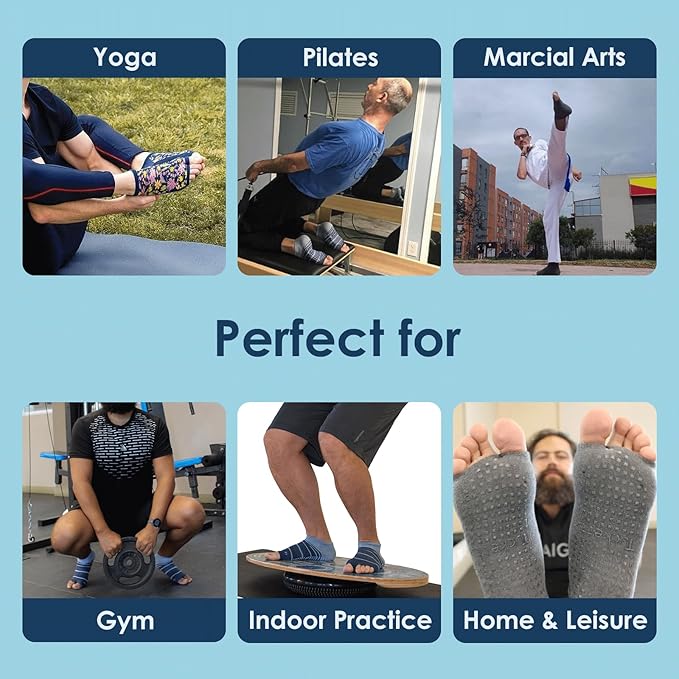 Tucketts Anklet Toeless Pilates Socks with Grips for Women, Non-Slip Ankle Toeless Yoga Socks with Grips for Barre, Size 5-13