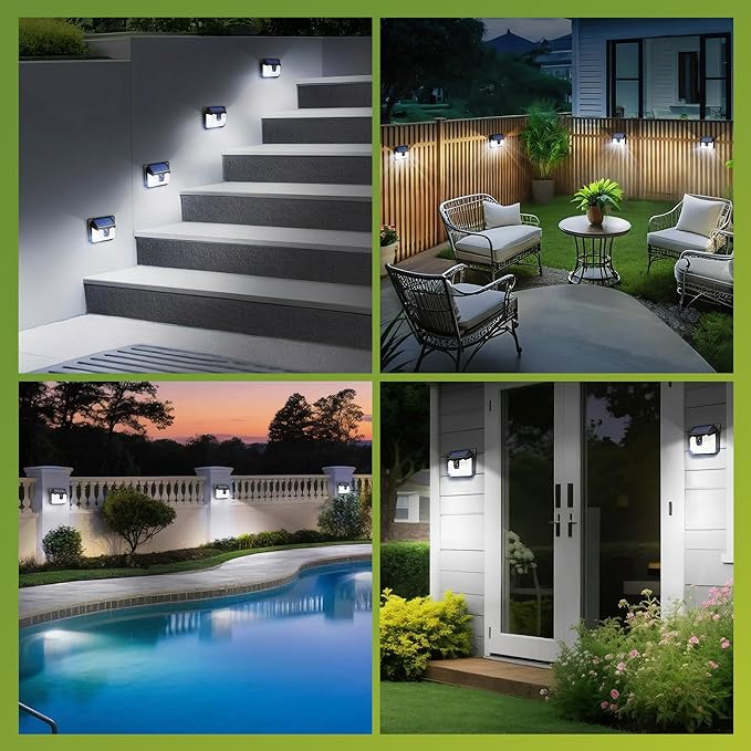 Philips Solar Lights Motion Sensor Outdoor, 120 LEDs Solar Powered Security Lights,3 Lighting Modes, Waterproof Wall Lights for Outside Yard Fence Garden Garage