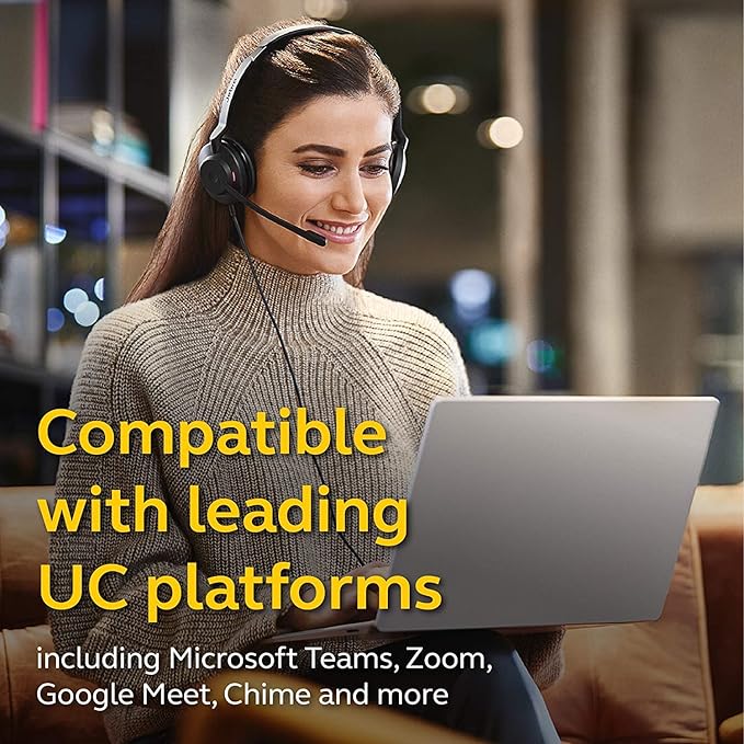 Jabra Evolve2 30 SE Wired Mono Noise-Cancelling Headset - Features 2-Mic Call Technology and USB-C Cable - Works with All Leading Unified Communications Platforms Such as Zoom and Google Meet - Black