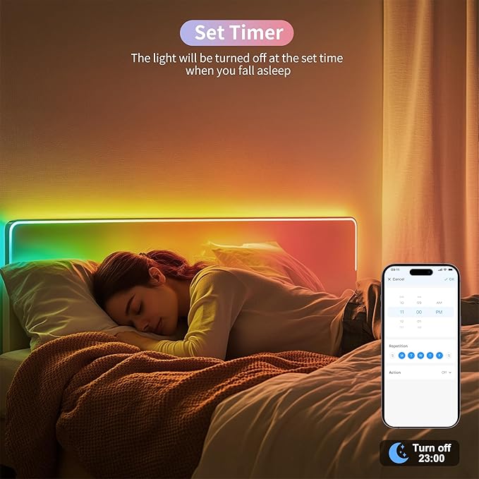 PAUTIX RGB Smart IC COB LED Strip Light Addressable 16.4ft/5m,UL-Listed 24V Color Flowing Strip Light Multicolor Flexible Tape Light Kit with APP Control/Music Mode,for TV,Bedroom,Party DIY Decoration