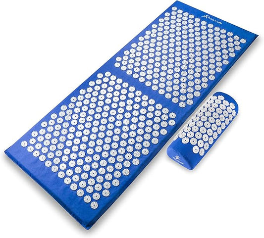 ProsourceFit Acupressure Mat and Pillow Set for Back/Neck Pain Relief and Muscle Relaxation