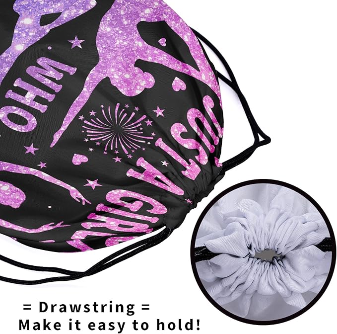 Gymnastics Grip Bag for Gymnasts Gymnastic Drawstring Bag Gym Athlete Bag