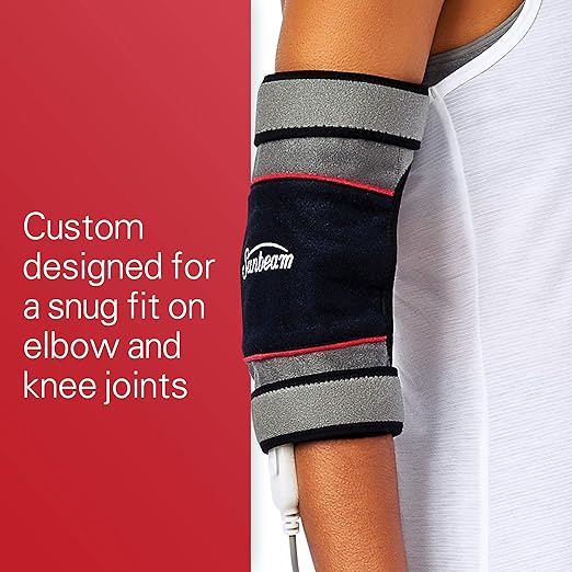 Sunbeam Heating Pad for Neck and Shoulder Pain Relief with Auto Shut Off and Moist Heating Option & Heating Pad Wrap for Joint Pain Relief with Frozen Pack