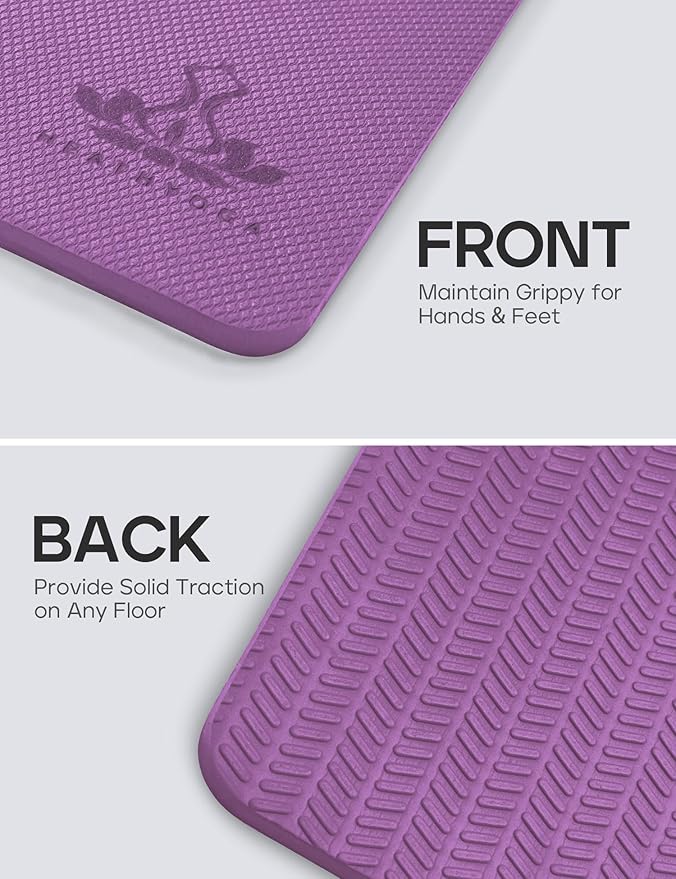 Yoga Knee Pads Cushion Non-Slip Knee Mat by Heathyoga, Knee Pad for Gardening Yard Work, Yoga Knee Pad Cushion for Yoga and Floor Exercises Yoga Mat Accessory 26"x10"x0.5"