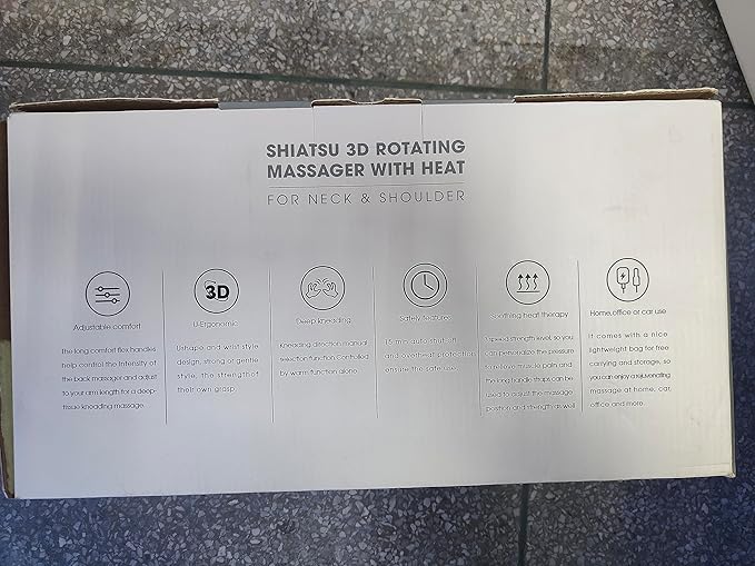 cotsoco Neck Massager,Shiatsu Shoulder and Back Massager with Heat, Electric Deep Tissue Massage Pillow for Body Muscle Pain Relief,Best Gifts Mom Dad Women Men,Home, Office Car Use