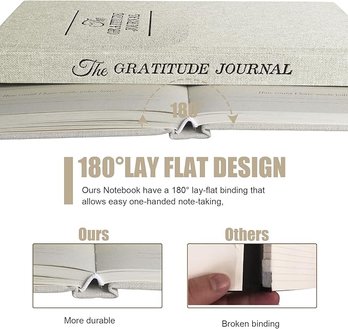 Gratitude Journal Daily Affirmations with Simple Guided Format-Undated Life Planner, Daily Planner, for You More Happiness, Positivity, Affirmation, Mindfulness&Self Care(White)