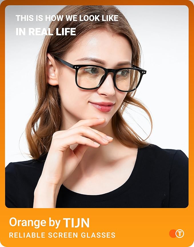 TIJN Sleep Glasses for 99% Blue Green Light Blocking Red Lens for Computer Gaming Screen Fatigue UV Protection