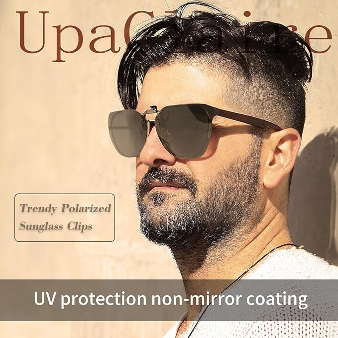 Night Driving Glasses and sunglasses Clip-On, Polarized Glare Reduce, High Definition Vision