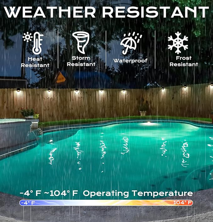 CLOUDY BAY [6 Pack] 3CCT Low Voltage LED Deck Lights Outdoor,2700K/3500K/5000K Selectable,Landscape Step Stair Railing Fence Light Wired,3W,12V-24V AC/DC,Bronze