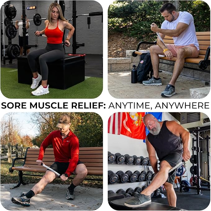 The Original Massage Stick - Self Myofasical Release Muscle Roller Stick - 24" Stiff Stick