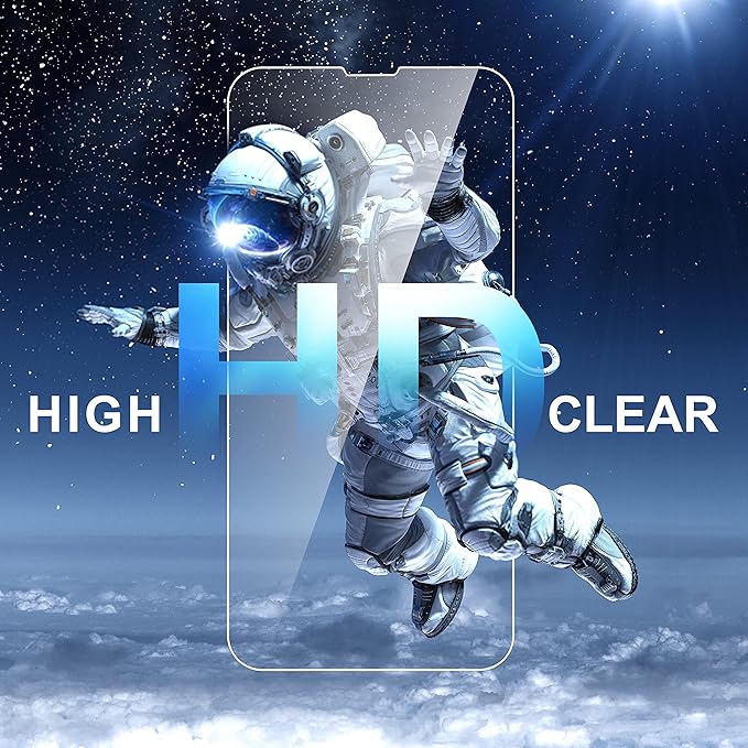 ImpactStrong Shatterproof Tempered Glass Screen Protector for iPhone 14 Pro Max [Easy Installation Frame] [Bubble Free] [9H Hardness] [Full Coverage] Case Friendly, 6.7 Inch - (3-Pack)