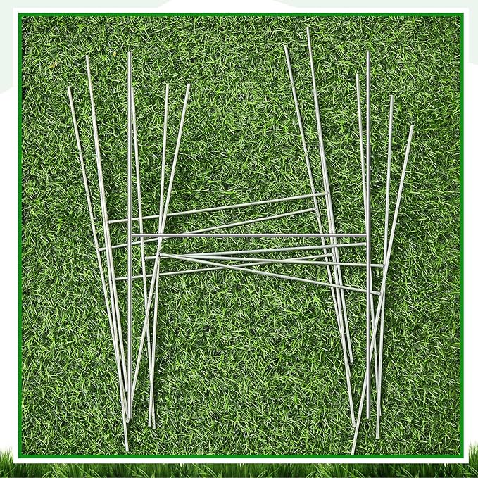 Tandefio 100 Pcs Yard Sign Stakes Metal 15"x10" H Frame Wire Yard Stakes Use with Corrugated Sign Metal Holder for Advertising Party Decorations Outdoor Lawn Garden Garage House