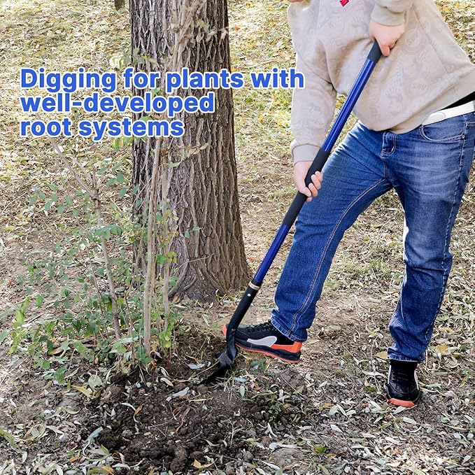 Shovel,Shovels for Digging Heavy Duty with Fiberglass Handle,Spade Shovel for Gardening Trenching Planting Transferring,57 inches,Blue