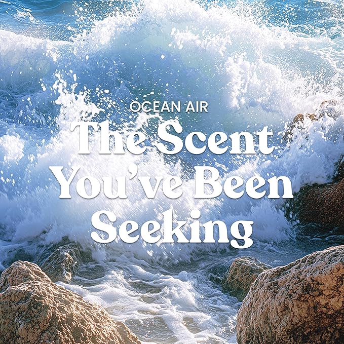 Yankee Candle Large Jar Scented Candle with up to 150 Hour Burn Time, Premium Plant Wax Blend for Consistent Burn, 22 oz Jar Candle with Room Filling Fragrance, Ocean Air