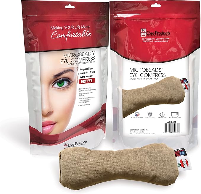 Core Products MicroBeads Eye Compress Moist Heat Therapy Pack