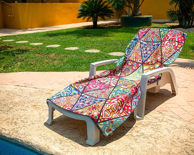 Quick Dry Towel Extra Extra Large 72x72 Inch - Microfiber Beach Towel - Perfect for Beach, Travel, Swimming, Pool, Yoga, Hiking, Camping - Lightweight, Fast Drying, Compact for Adults (Havana)