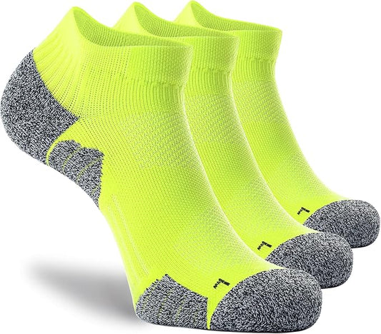CWVLC Unisex Cushioned Compression Athletic Ankle Socks Multipack