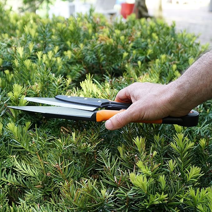 Garden Clippers - Grass Cutter Hand Edging Shears - Straight Yard Scissors for Outdoor Edges, Weeding, or Hedge Shears by Kings County Tools