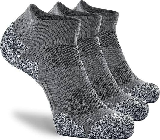 CWVLC Unisex Cushioned Compression Athletic Ankle Socks Multipack